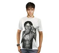 costumebase Lil Hip Hop Wayne Style Shirt Rebirth T-Shirt, White, XXL