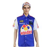 costumebase Ricky Bobby Shirt Talladega Nights Crew + #26 Wonder Bread Cap hat (L)