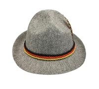 Costumes Adult Deluxe German Bavarian Hat, Bavarian Hat for Fancy Dress Accessory, Oktoberfest, Festival Oktoberfest Costume Hat Grey