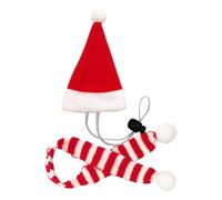 Costumes for Chickens | Santa Cosplay Dress up Supplies for Small Pets,Funny Small Hat Tiny Pet Santa Hat with Adjustable Chin Strap,for Duck Hen Rabbit Kitty Parrot Puppy Lizard Farm