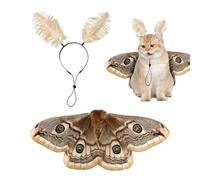 Costumes for Dogs | with Headband Pet Wing Decorations,Dog Costume Moth Wing,for Large Medium Small Breed Puppy Birthday Holiday Party Cat