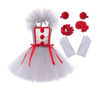 Costumes for Girl - Toddler Halloween Girls Costume with Gloves - Soft Funny Tutu Dress for Cosplay Role Play Toddler Festival Cheerleader Photography Birthday Parties Play Family