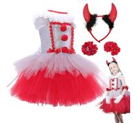 Costumes for Girls Clowns Halloween Circus Role Playing Clothes Props
