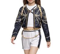Costumes, Korean Hunter Girl Group Cosplay Children's Costumes, Three-Piece Set Role-Playing Cosplay Set Dress-up Outfit For Holiday Party Sisters Event Stage