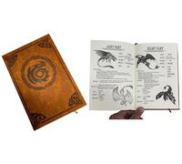 Costumeteers Bork the Bold Dragon Training Manual Replica Book Viking Fantasy Cosplay Berk Journal Prop HTTYD Faux Leather Cover Printed Brown