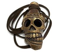 Costumeteers Ghostbusters Afterlife Aztec Death Skull Whistle Antique Gold Earthen Props (Earthen)