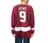 Costumeteers Howe Detroit Red Wings Ice Hockey 9 Jersey Ferris Bueller Day Off Costume Replica Shirt (M)