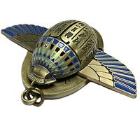 Costumeteers Moon Knight Golden Beatle Bug Scarab Pendant Prop Ammit Accurate Hieroglyphs