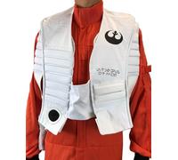 Costumeteers Resistance Rebel Pilot Fighter Double Layer X-Wing VEST Accoutre Only Star War Cosplay Accessory White (M)