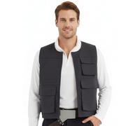 Costumeteers StarWars Han Solo ANH Vest Top Waistcoat Screen-Inspired Replica Black (L)