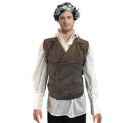 Costumeteers Sweeney Todd Full Costume Vest Shirt Wig Prop (XL)