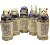 Costumeteers The Mummy CANOPIC Set of 5 JAR Brendan Fraser Prop Replica Resin Bottle Urn