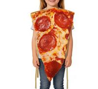 Costumi da Pizza - Abito Cosplay Realistico di Cibo | Travestimento Pizza | Per Bambini Adulti Coppia Carnevale Compleanno Festa Natale Giochi di Ruolo