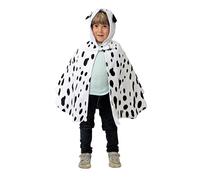 Costumizate! Children's Animal Poncho Costume with Hood in Various Sizes Dalmatian, Tiger or Cow for Carnival and Parties (Dalmata Poncho)