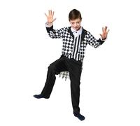 Costumizate! Children's Harlequin Costume in Various Sizes. Halloween Collection (10-12 years)