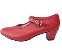 Costumizate! Flamenco Dance Shoes with Different Sizes From Girl to Women., red, 6.5 UK Child