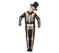 Costumizate! Unisex Children's Skeleton Costume in Various Sizes.Halloween Collection.((5-6))