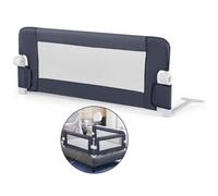 Costway 105 Cm Foldable Toddler Bed Rail Baby Safety Guard-Dark Grey