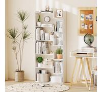 Costway 11-Shelf Geometric Bookshelf 163 Cm Tall Decorative Bookcase
