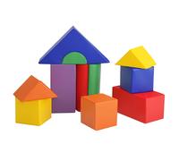Costway 11Pcs Climb & Crawl Foam Block Play Set Foam Climbing Toy Set COSTWAY Multicolor