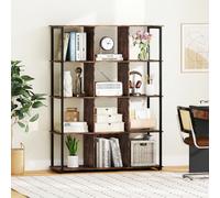 Costway 12-Cube Bookcase Tall Freestanding Bookshelf Industrial Open Shelf
