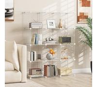 Costway 12 Cube Storage Shelf Rack Diy Wire Grid Bookcase Display Cabinet Organiser