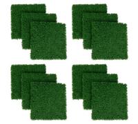 Costway 12 Pcs 50 X 50Cm Faux Green Moss Panels Artificial Grass Wall Pane