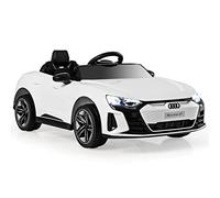 COSTWAY 12V Electric Kids Ride On Car, Licensed Audi Toy Vehicle with Remote Control, Lights, Music, MP3, USB, Battery Powered Ride on Gift for Boys Girls (White)