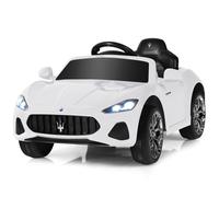 Costway 12V Kids Electric Ride On Car Licensed Battery Powered Vehicle in White COSTWAY White