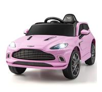 Costway 12V Kids Ride On Car Licensed Aston Martin DBX Electric Vehicle in Pink COSTWAY Pink