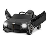 COSTWAY 12V Kids Ride on Car, Licensed Bentley Electric Vehicle Toy with Remote Control, Lights, Sounds, MP3/USB/Bluetooth, Two Motor Ride on Cars for Boys Girls (Black)