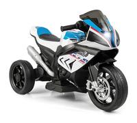 Costway 12V Kids Ride On Motorcycle Licensed BMW Battery Powered Electric Motorbike in White COSTWAY White