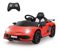Costway 12V Licensed Lamborghini Kids Ride on Car Electric Vehicle-Red in Red COSTWAY Red
