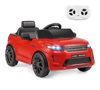 COSTWAY 12V Ride on Car, Licensed Land Rover Discovery Electric Toy Vehicle with Remote Control, LED Lights, Music & Horn, Soft Start Kids Ride on Cars for Boys Girls (Red)