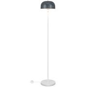 Costway 146CM Modern Floor Standing Pole Lamp w/Lampshade Foot Switch E27 Socket in Grey COSTWAY Grey