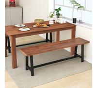 Costway 153Cm Dining Bench 3 Person Indoor Bench For Hallway Living Room