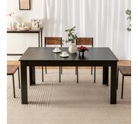 Costway 160 X 80 Cm Large Dining Table 6-8 People Morden Kitchen Table