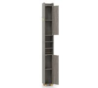 Costway 176.5Cm Tall Storage Organizer Narrow Bathroom Freestanding Floor Cabinet