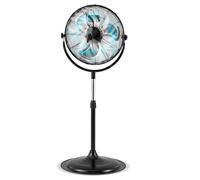 COSTWAY 18”/20" High Velocity Pedestal Fan, Height & 360° Tilt Adjustable Standing Floor Fan with 3 Speeds & Aluminum Blades, Electric Cooling Fan for Home Commercial Garage (18”)