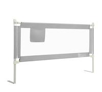 Costway 196cm Height Adjustable Bed Rail with Double Safet in Grey COSTWAY Grey