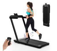 Costway 2.25Hp Foldable Treadmill 3 In 1 Walking Pad Under Desk Treadmill-Black