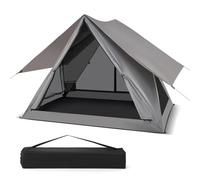 Costway 2-3 People Instant Pop-Up Camping Tent 360 One-Way See-Through Shelter Tent
