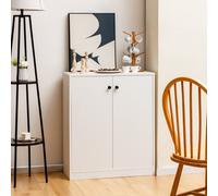 Costway 2-Door Storage Cabinet Buffet Cabinet W/ 3 Shelves Sideboard Kitchen Hallway