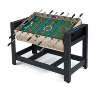 COSTWAY 2 in 1 Multi Game Table, 122 cm Reversible Football & Pool Combo Table with 2 Foosballs, Cue Sticks, Triangle, Indoor Arcade Game Tables for Home, Party, Gathering