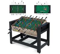 Costway 2-In-1 Swivel Multi Game Table 122 Cm Foosball & Pool Combo Table-Black