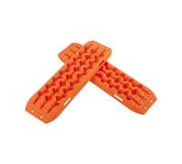 Costway 2 PCS 4WD Recovery Traction Tracks Mats Off-Road Traction Boards in Orange COSTWAY Orange