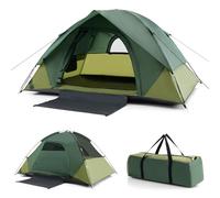 COSTWAY 2-person Camping Tent, Lightweight Outdoor Dome Tent Canopy with Removable Rain Fly, Double-layer Door, 2 Mesh Windows and Carrying Bag, Portable Sun Shelter for Hiking Traveling