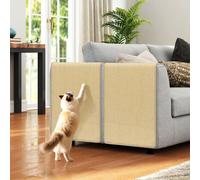 Costway 2-Piece Cat Scratcher Mat Set 80 X 50 Cm (L X W) Natural Sisal Pads