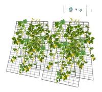Costway 2-Piece Green Cucumber Garden Trellis A-Frame Grow Support For Climbing Plant