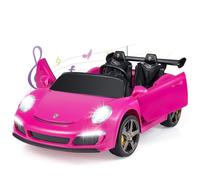 COSTWAY 2-Seater Kids Ride on Car, 24V Battery Powered Car with Lights | Remote Control, Horn, Music & Wireless Connection, Licensed RUF Electric Toy Vehicle for Boys Girls